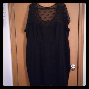 New torrid sheer heart bodycon dress 22
